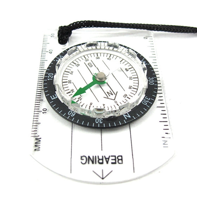Transparent Portable Compass for Travel
