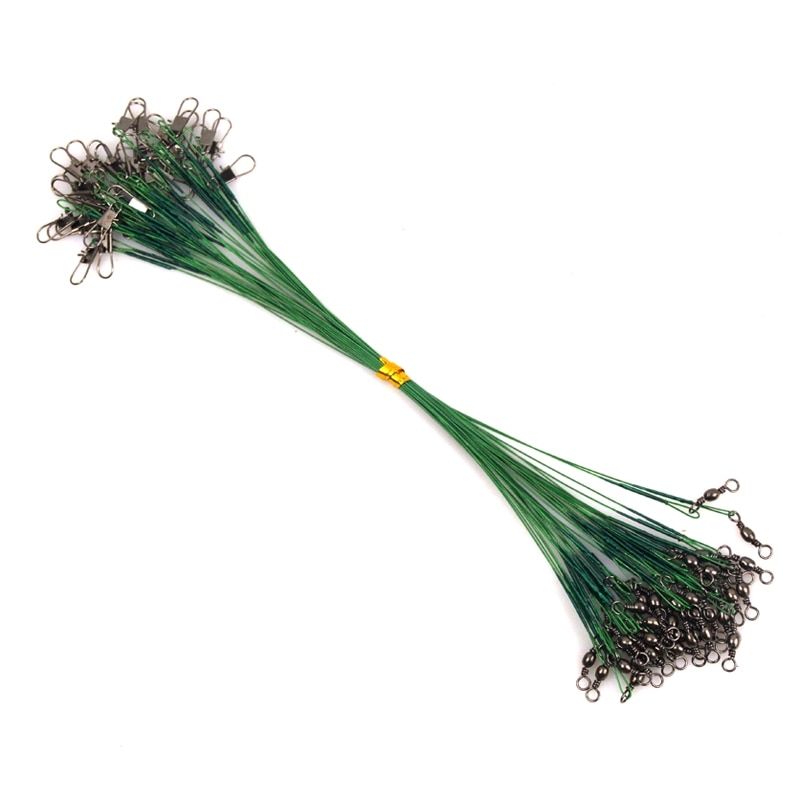 Steel Swivel Fishing Wire Leaders Set Steel Swivel Fishing Wire Leaders Set