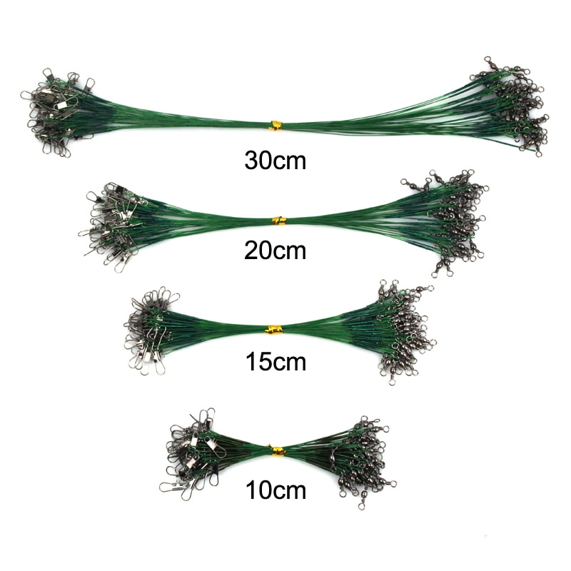 Steel Swivel Fishing Wire Leaders Set Steel Swivel Fishing Wire Leaders Set