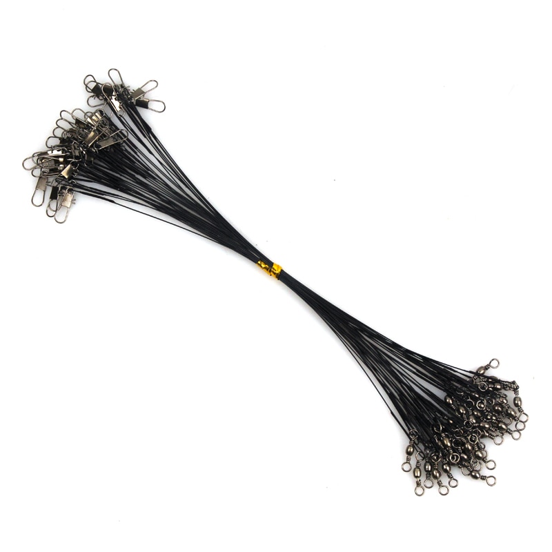 Steel Swivel Fishing Wire Leaders Set Steel Swivel Fishing Wire Leaders Set