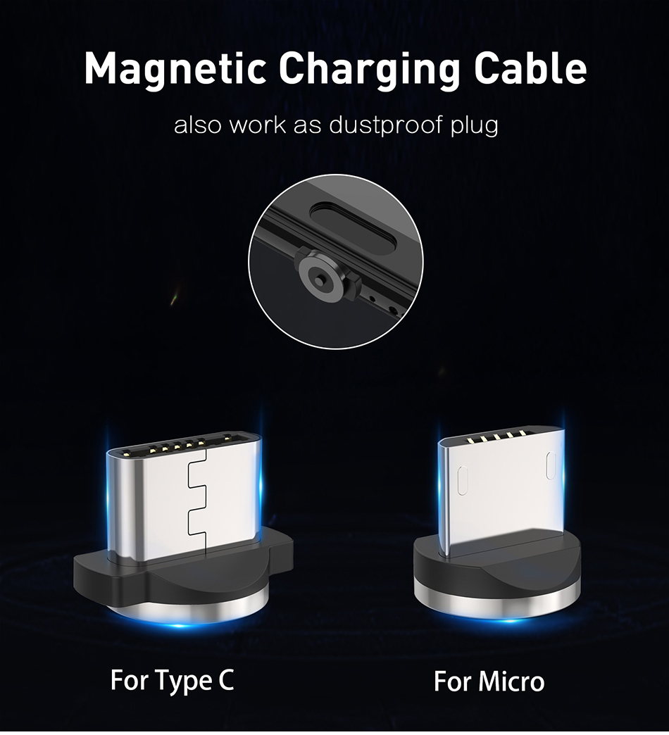 Magnetic USB Fast Charging Micro / Type C Cable Magnetic USB Fast Charging Micro / Type C Cable